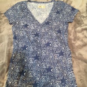 Blue hollister shirt